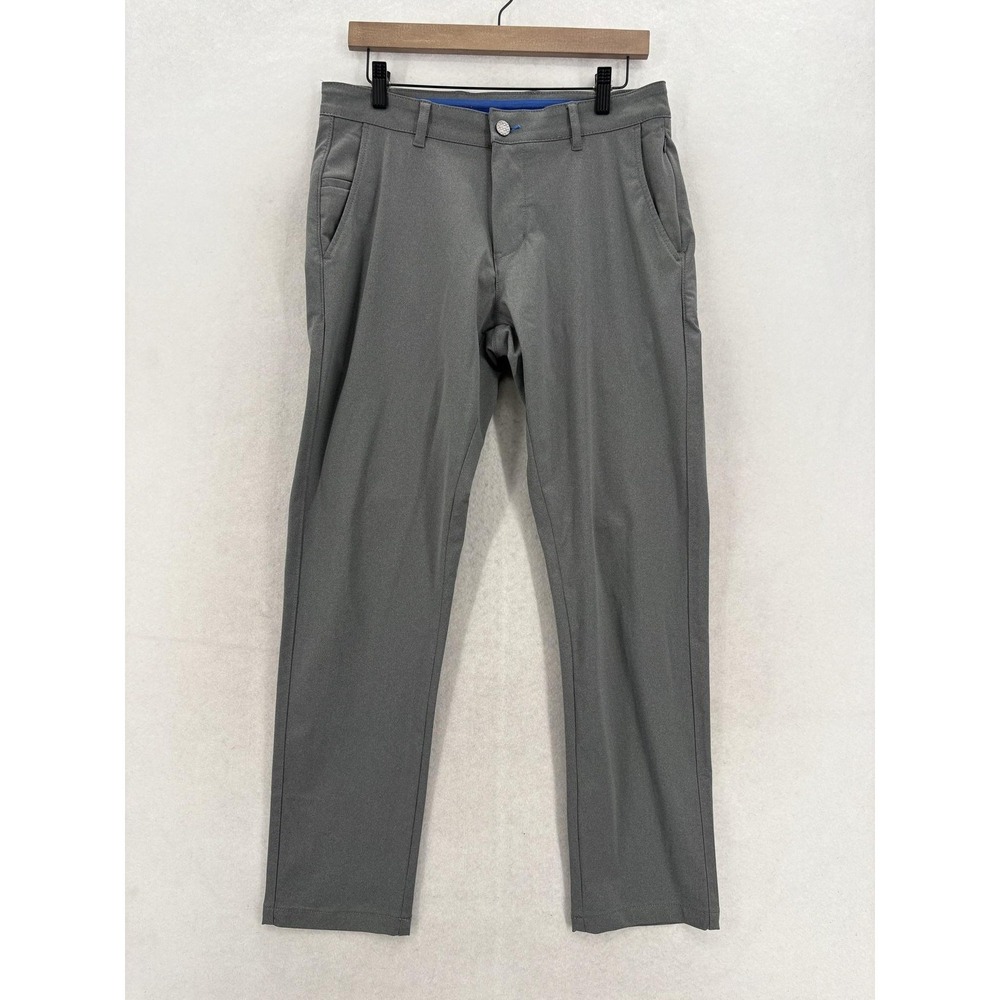 Twillory Tech Chino Pants Mens 31x30 Gray Slim Fit Polyester Performance Golf